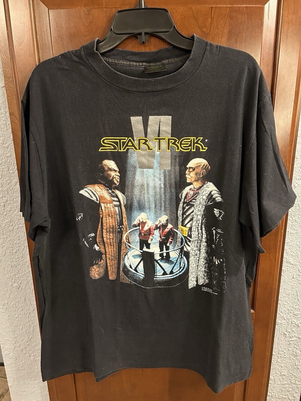 Vintage 1991 Star Trek VI Paramount Pictures Size XL T-shirt Changes Tag
